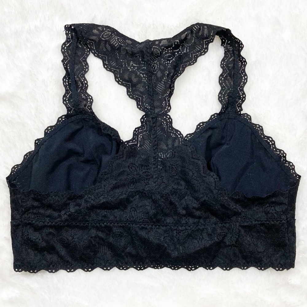 Felina Lingerie Lace Racerback Bralette in Black
Size XL - Picture 2 of 5